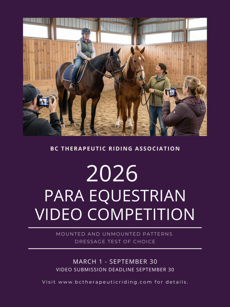 Now Open - BCTRA 2026 Para-Equestrian Video Competition